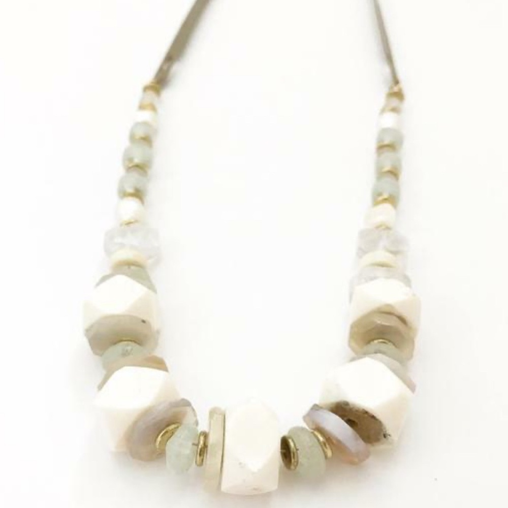 Little Fish Boateak Live Oak Leather and Beaded Necklace